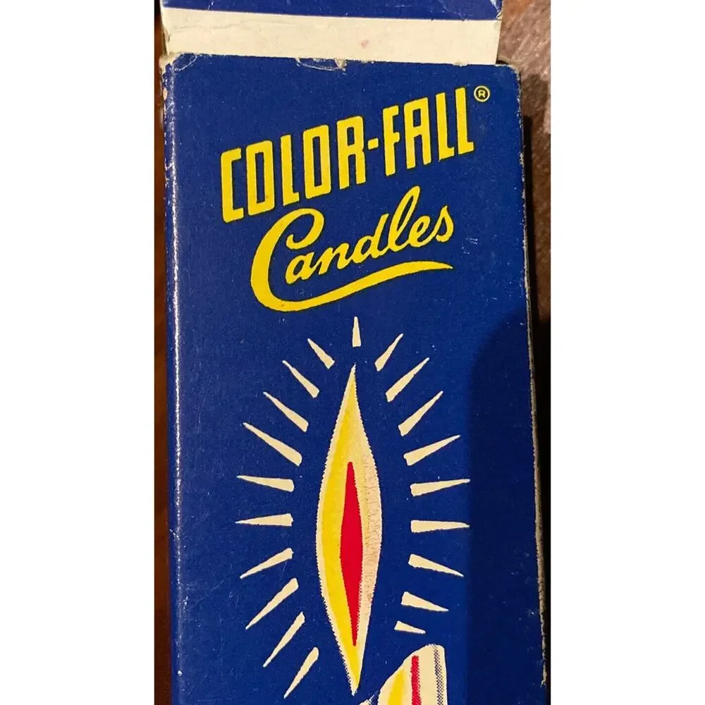 Color-Fall Wax Candle‎ (1) Color Changing Muench-Kreuzer. Vintage, Original Box